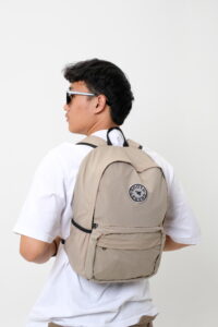 Crincle Backpack - Beige