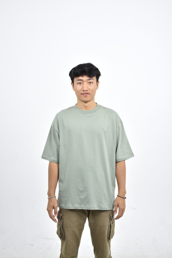 Oversized Bio wash T-shirt - Pastel Green